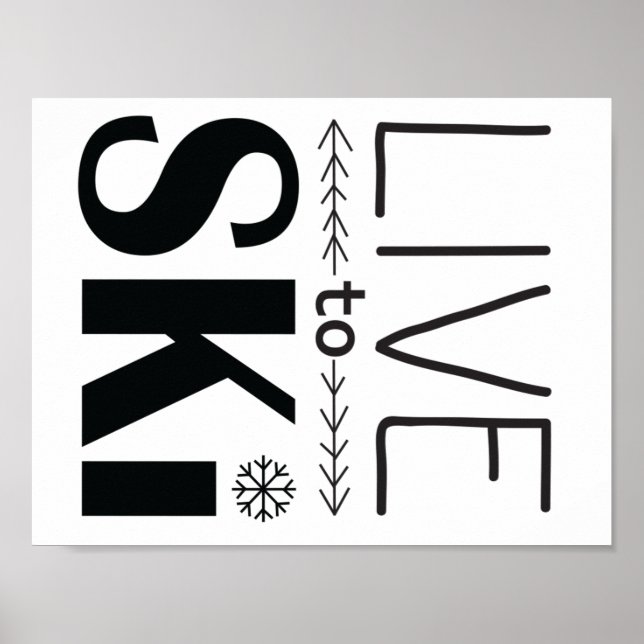 Live-Skiposter Poster (Vorne)