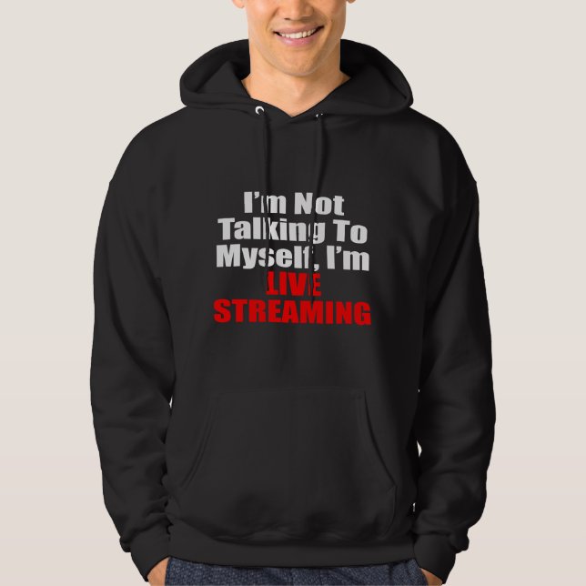 Live Streaming Streamer Hoodie (Vorderseite)