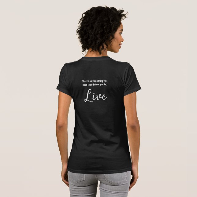Live T-Shirt (Schwarz voll)