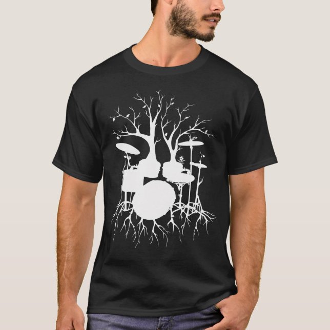 Live the Beat to the Tempo of Creation Drum Art T-Shirt (Vorderseite)