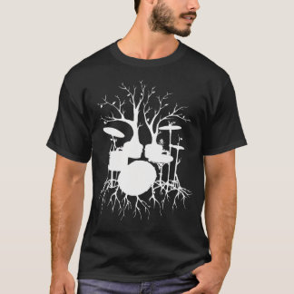 Live the Beat to the Tempo of Creation Drum Tree T-Shirt