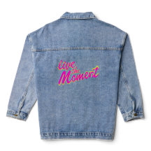 Live the Moment bunt Text Grafik Design