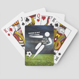 Live the Soccer Life Basic Dark T - Shirt Spielkarten