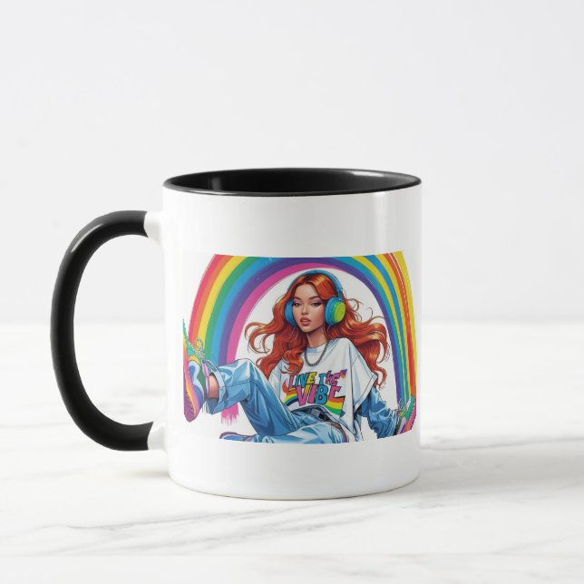 Live the Vibe Girl Tasse (Links)