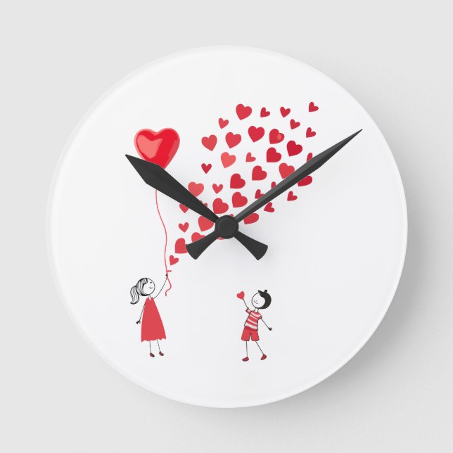 Live theme clock  runde wanduhr (Vorderseite)