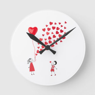Live-Themenuhr Runde Wanduhr
