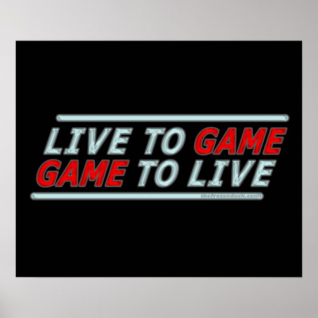 Live to Game Poster (Vorne)