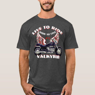 Live To Ride F6 Valkyrie Motorraddesign - Red T-Shirt