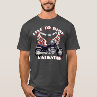 Live To Ride F6 Valkyrie Motorraddesign - Red T-Shirt