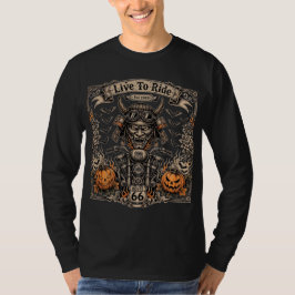 Live To Ride Halloween -Samurai Oni Biker Est 1969 T-Shirt