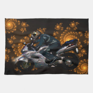 Live to Ride Motorbiker Handtuch