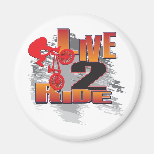 Live to Ride - Ride to Live Magnet (Vorne)