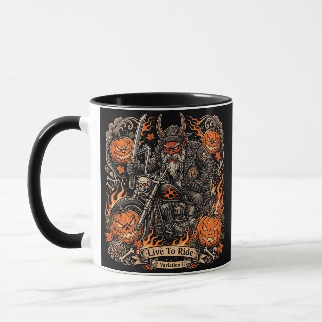 Live To Ride Variation I,Route 66 Samurai Oni Tasse (Links)