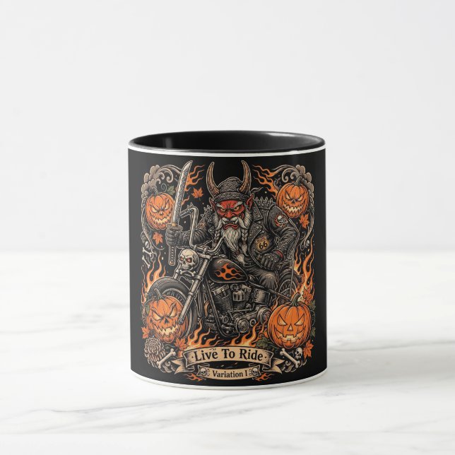 Live To Ride Variation I,Route 66 Samurai Oni Tasse (Zentrum)