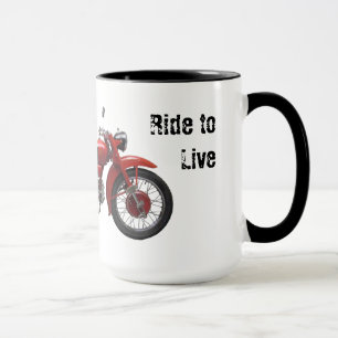 Live to Ride Vintage Tasse