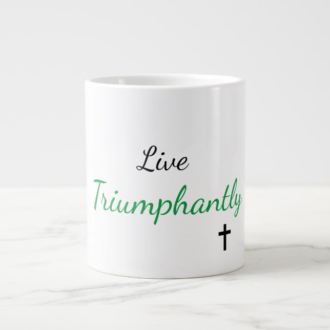 Live-Triumphe-Jumbo-Tasse Jumbo-Tasse (Vorderseite)