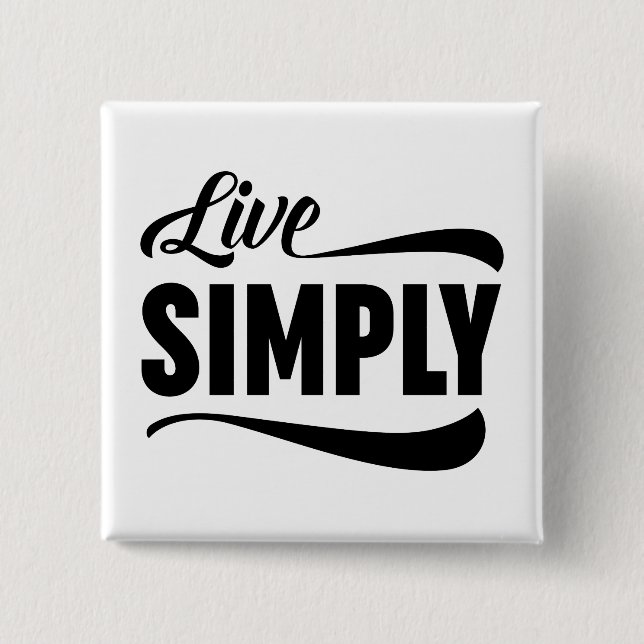 Live-Typografie Button (Vorderseite)