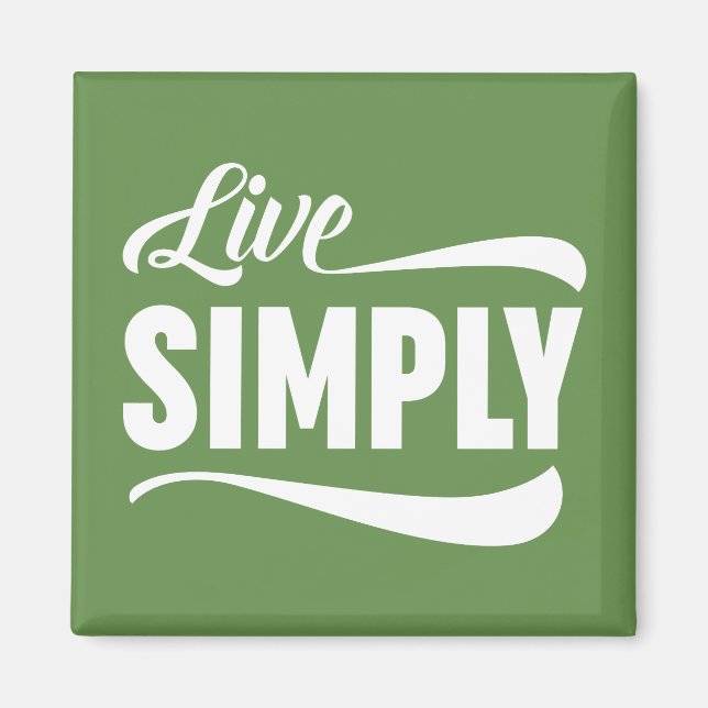 Live-Typografie Magnet (Vorne)