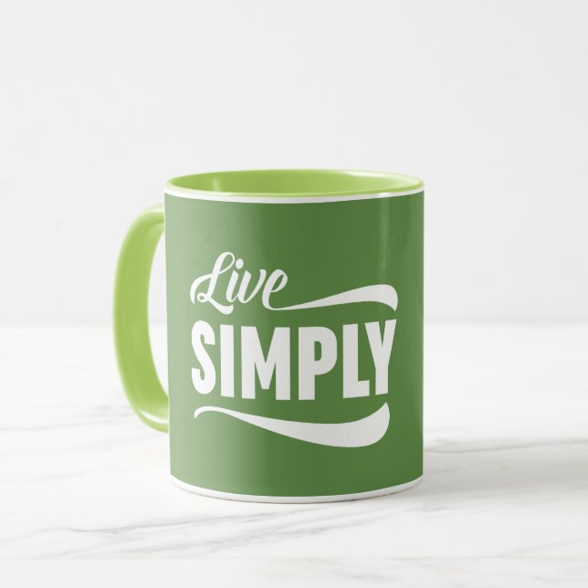 Live-Typografie Tasse (Vorderseite Links)