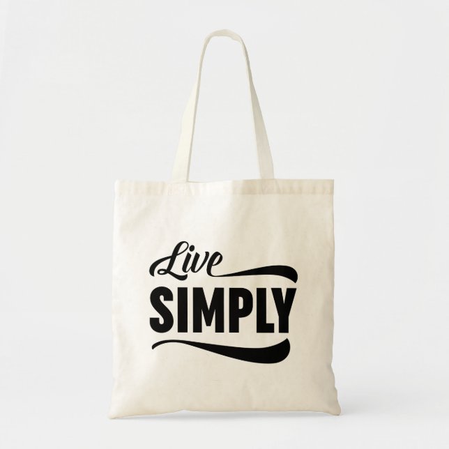 Live-Typografie Tragetasche (Vorne)