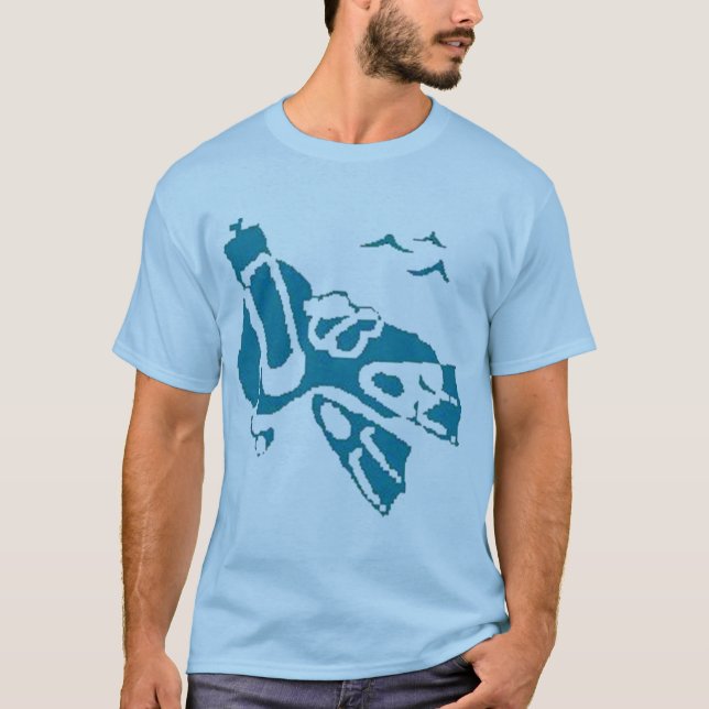 Live- u. gelassenes Tauchen T-Shirt (Vorderseite)