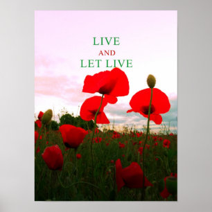 Live- und gelassenes Live Poster