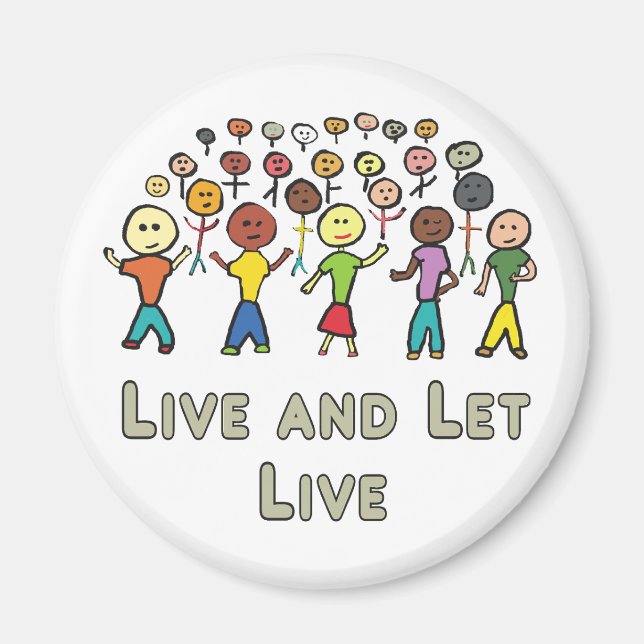 Live und Lass Magnet (Vorne)