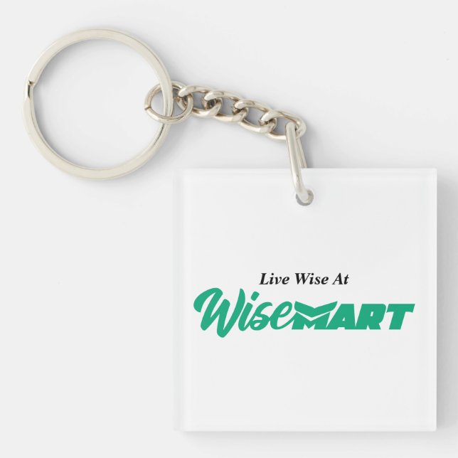 "Live Wise At WiseMart" - Schlüsselanhänger (Vorderseite)