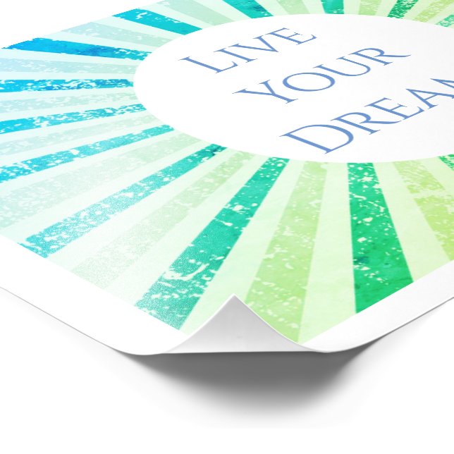 Live Your Dream Art Print Fotodruck (Ecke)