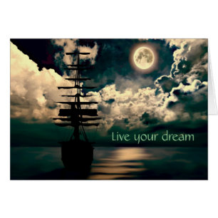 Live your dream Grusskarte