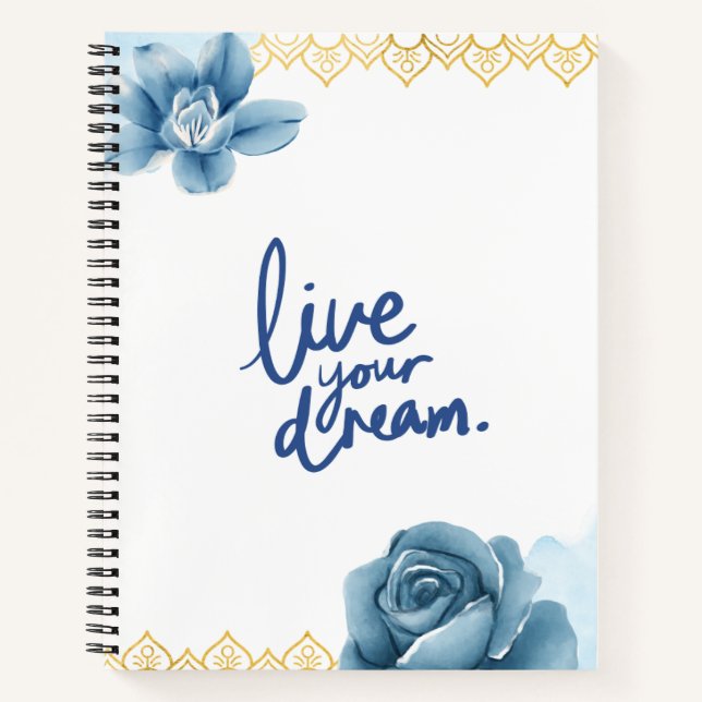 Live your dream  notizbuch (Vorderseite)