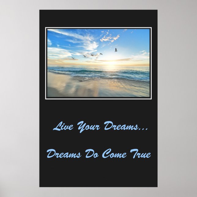 Live Your Dream Poster (Vorne)