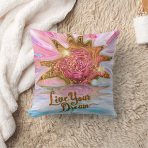 Live Your Dream - Rose Blume Power Kissen