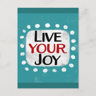 Live Your Joy Postcard Postkarte