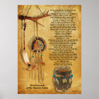 "Live your life" Tecumseh Dreamcatcher and Drum