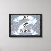 Live your Purpose Banner Wall Art