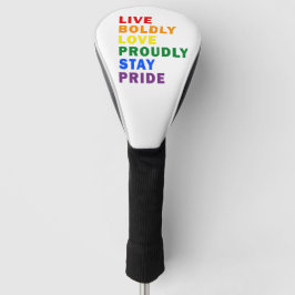 LiveBolly Liebe stolz Bleibe PrideGolf Head Cover Golf Headcover