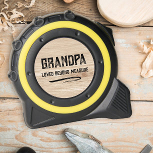 Lived Beyond Measure Imitats Wood Grandpa Maßband