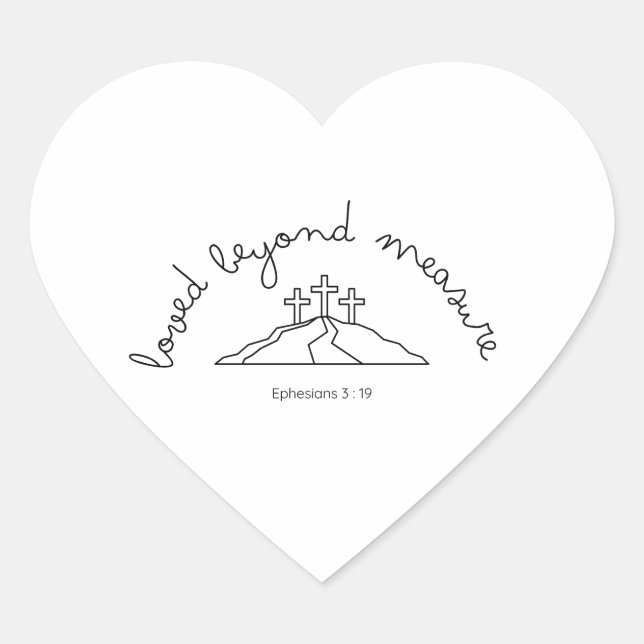 Lived Beyond Measurement Sticker Christlich Faith  (Vorderseite)