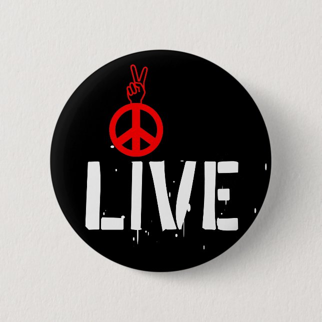 Livefrieden - Strawberry Fields NYC Button (Vorderseite)