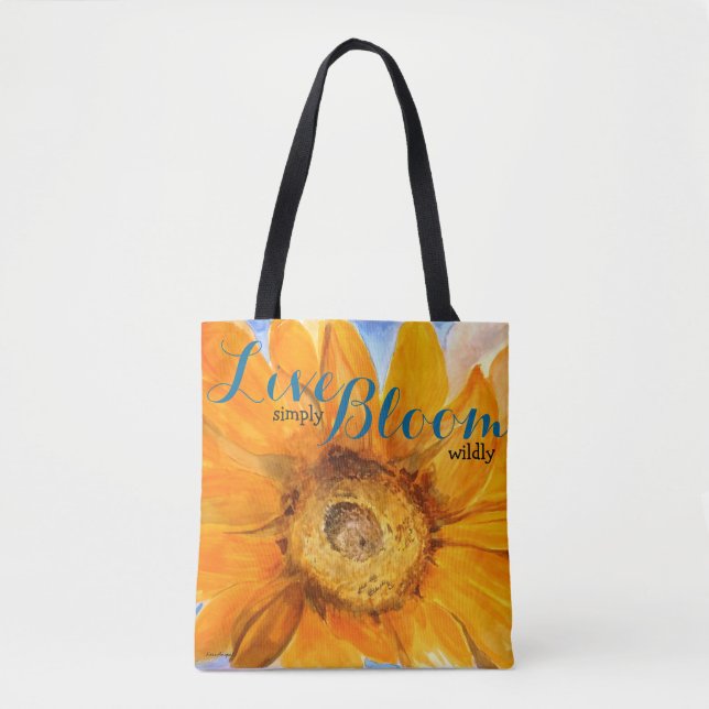 Liveinspirations-Sonnenblume-Kunst ganz über (Vorderseite)