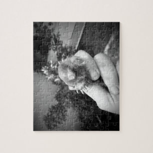 Livelächelndes tierischesSchwarz-weißes der mole Puzzle