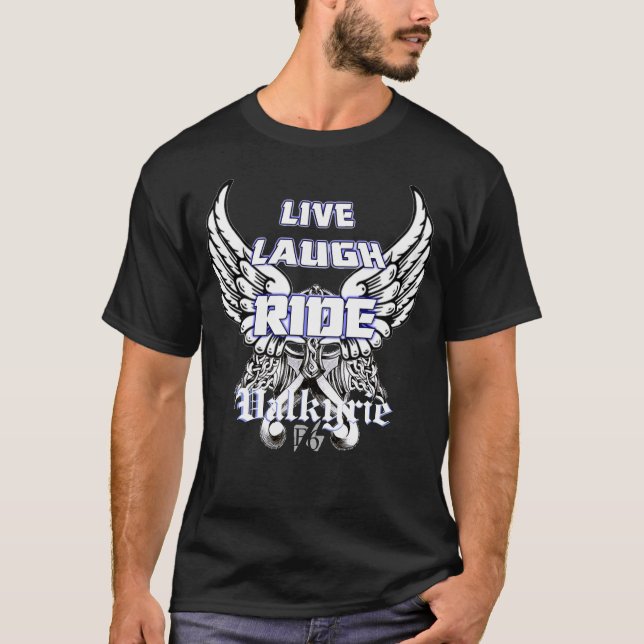 Livelachen-Fahrt Valkyrie T-Shirt (Vorderseite)