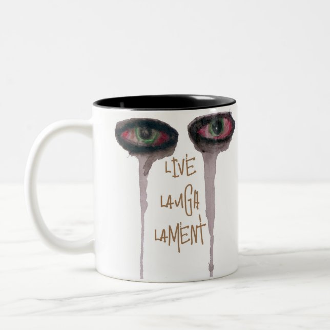 LiveLaughLament Zweifarbige Tasse (Links)