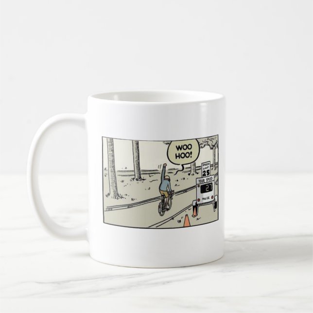 Liveleben, welches die Grenze- Tasse drückt (Links)