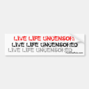 "Livelebens-unzensierter" Autoaufkleber