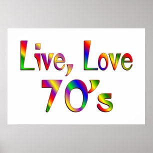 LiveLiebe-70er Poster