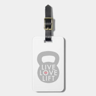 LiveLiebe-Aufzug im Grau Gepäckanhänger