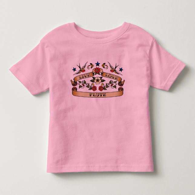 LiveLiebe-Flöte Kleinkind T-shirt (Vorderseite)