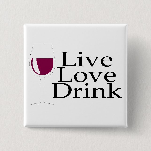 LiveLiebe-Getränk (Wein) Button (Vorderseite)